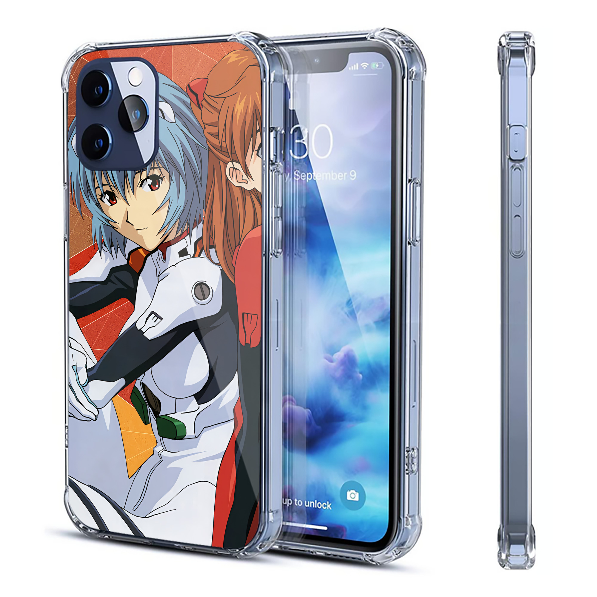 （画像用） EVA 新世紀エヴァンゲリオン 【iPhone 12シリーズ対応】透明スマホケース（クリアソフトケース）